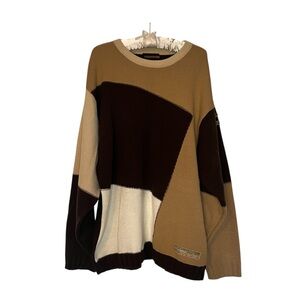 Storm Industry Russian Streetwear Sweater Sz XL Colorblock Baggy Hiphop Grunge